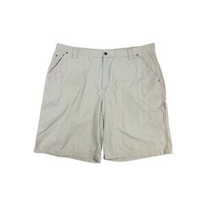 Columbia Utility Hiking Shorts Beige Cotton Carpenter Outdoor AM4484 Gorpcore 44